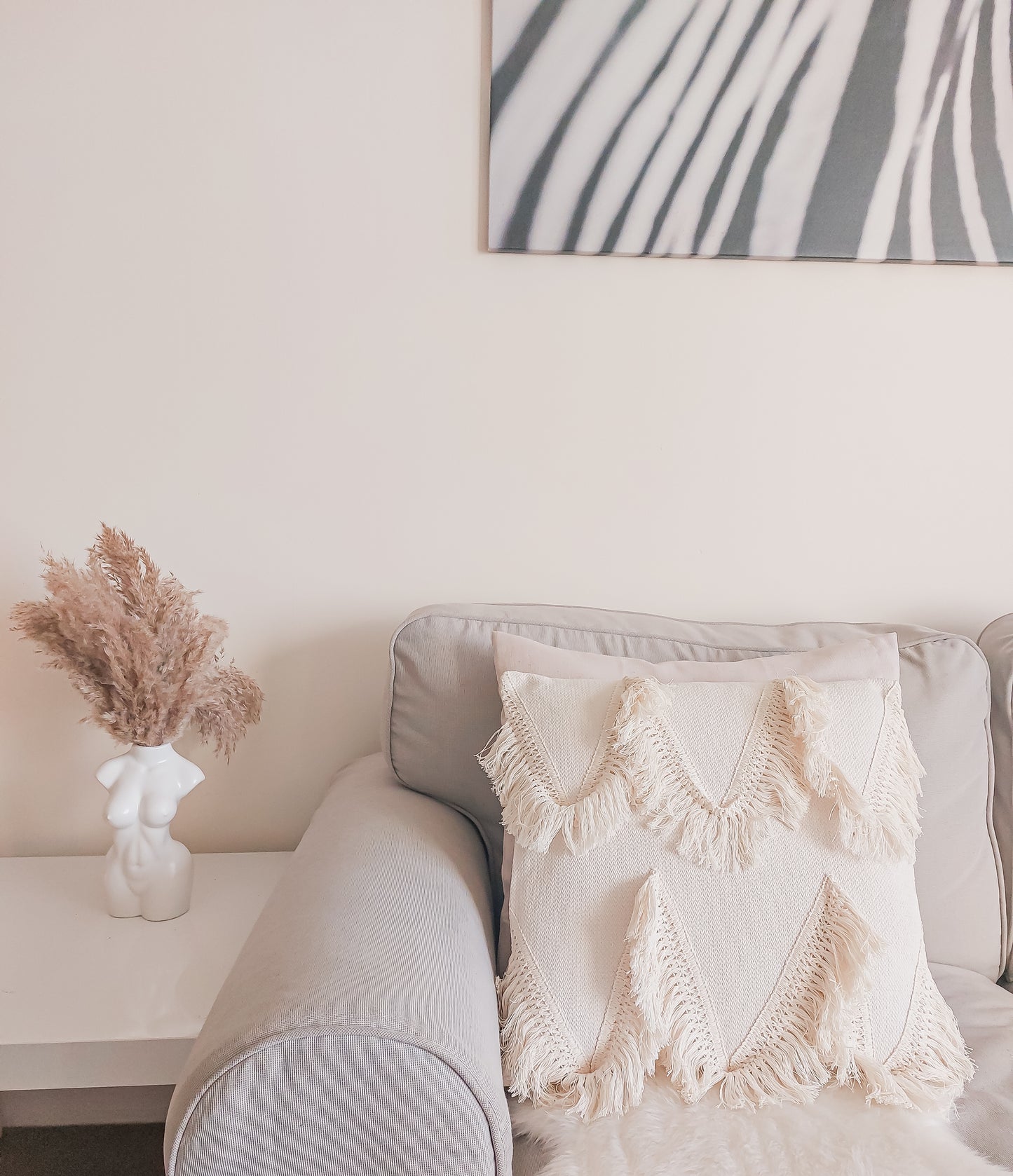 Lola Beige Cushion Cover