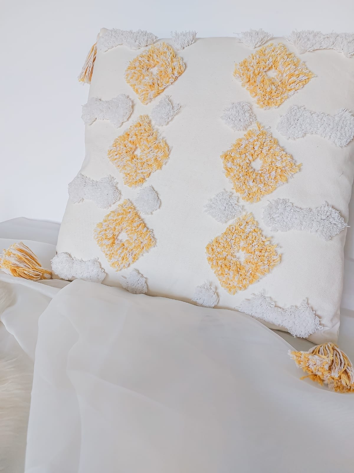 Shani Yellow Cushion Cover