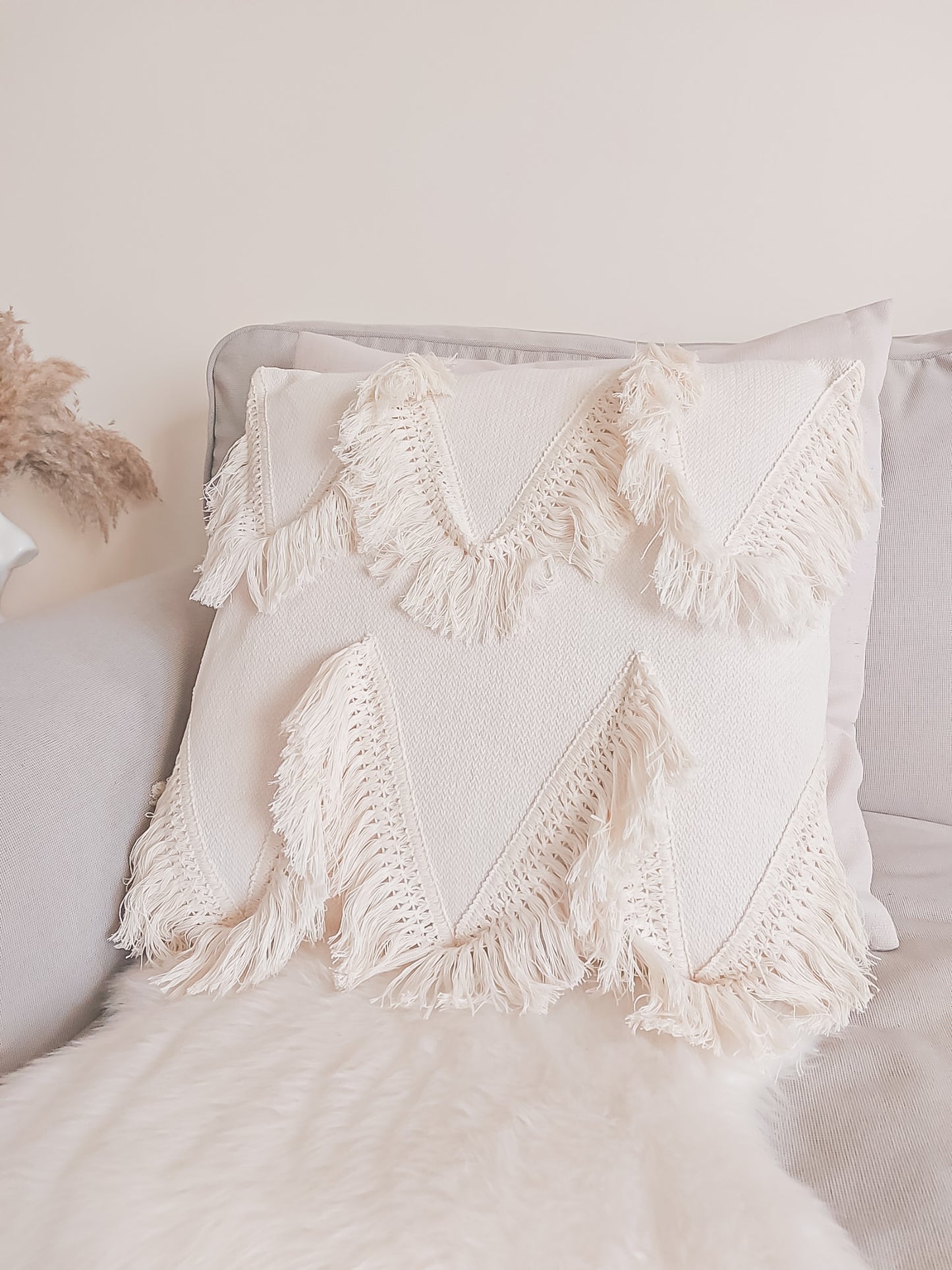 Lola Beige Cushion Cover