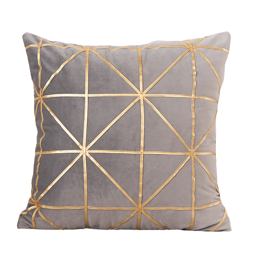 Geometric Velvet Cushion Cover
