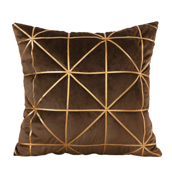 Geometric Velvet Cushion Cover
