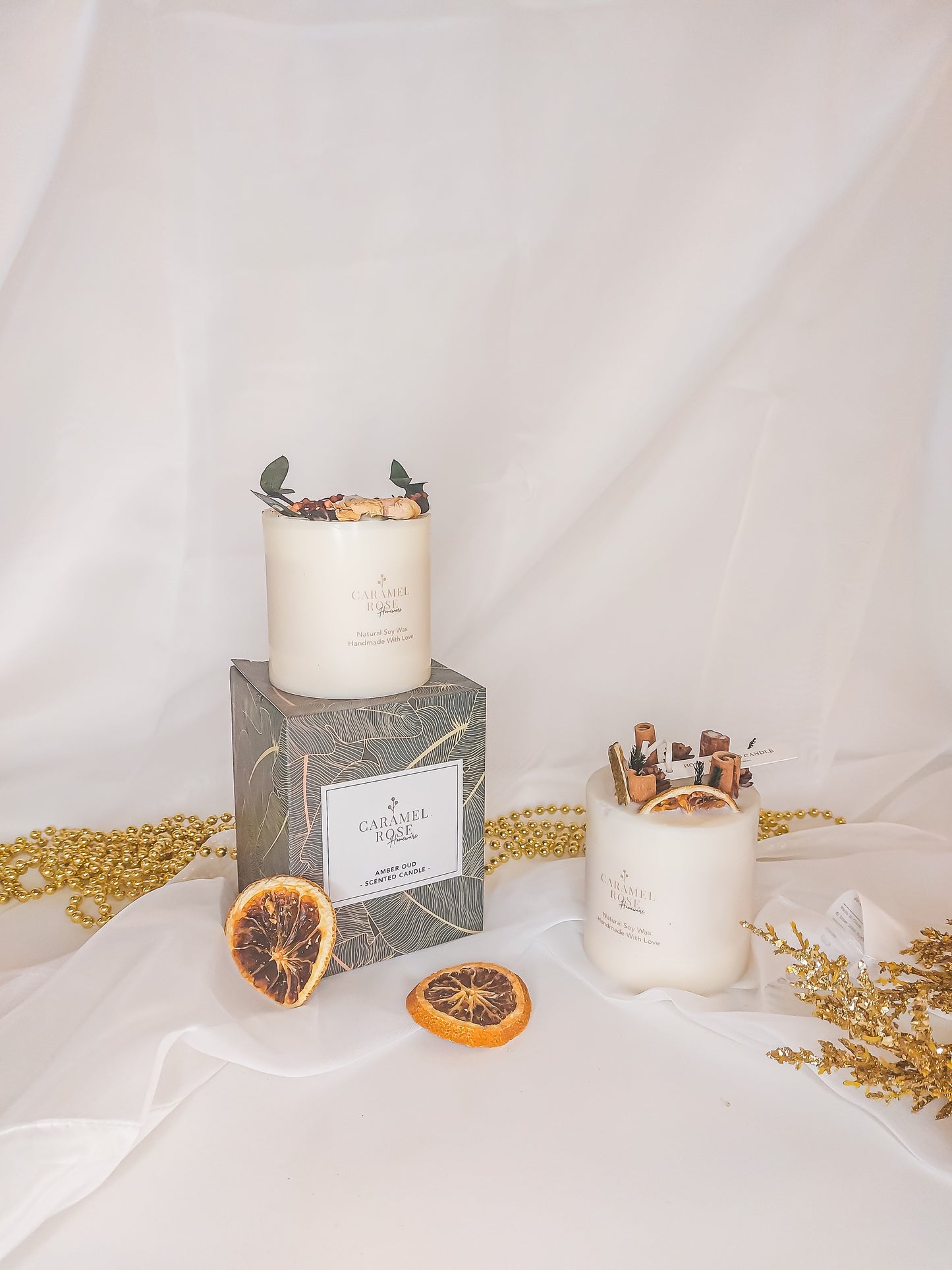 Dried Flower Botanical Scented Candle