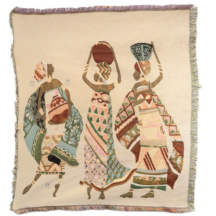 Afrique Tapestry Throw Blanket