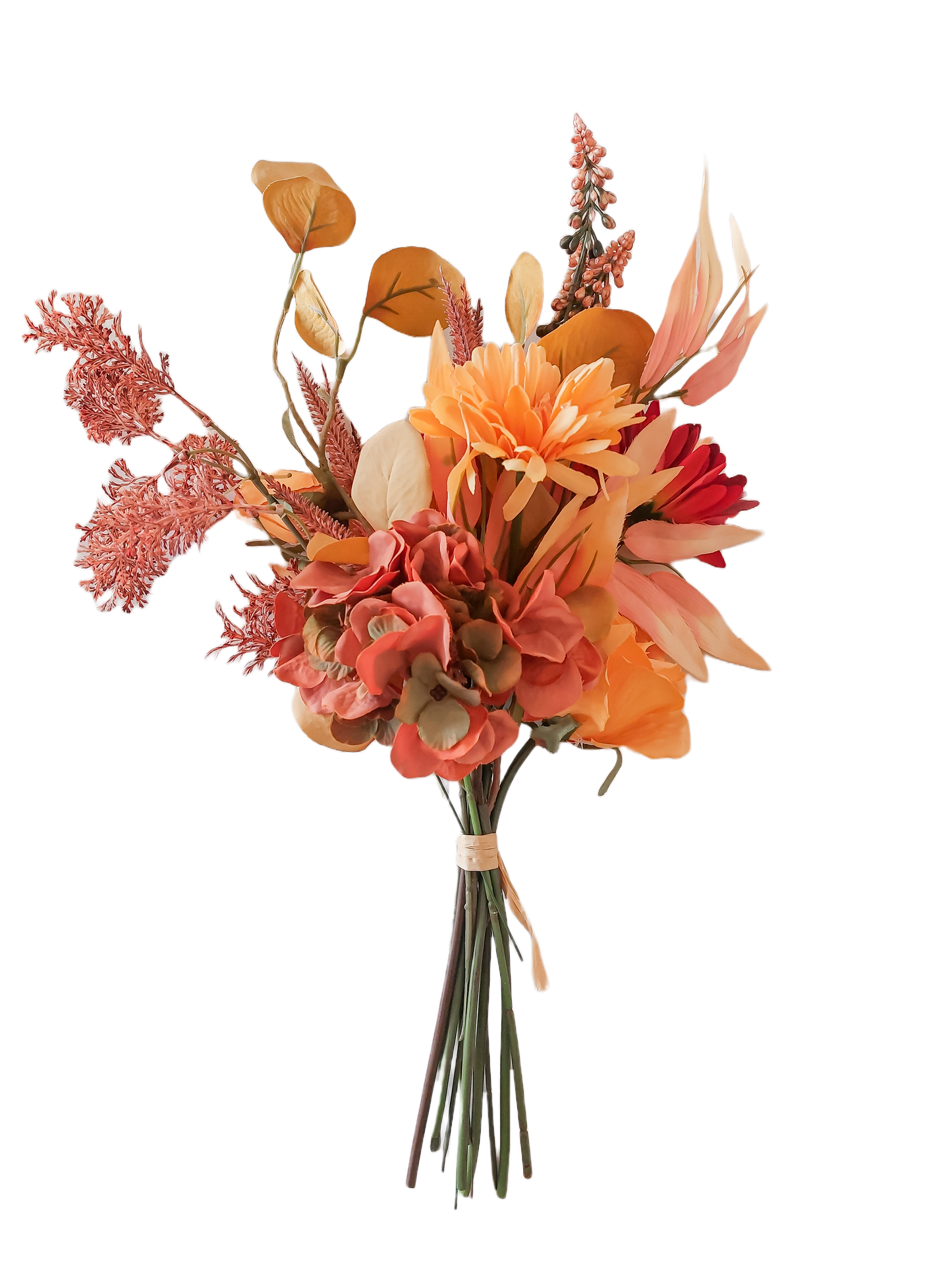 Fiery Faux Flower Bouquet